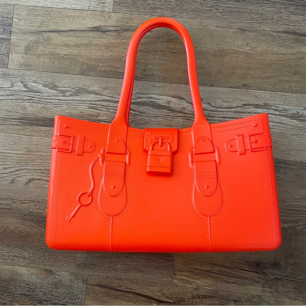 The Great Bag Co. Model M summer beach bag orange